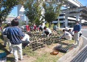 フラワーキャンパス植栽イベント