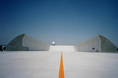 Start of use of large-scale sound barriers (in the engine test location)