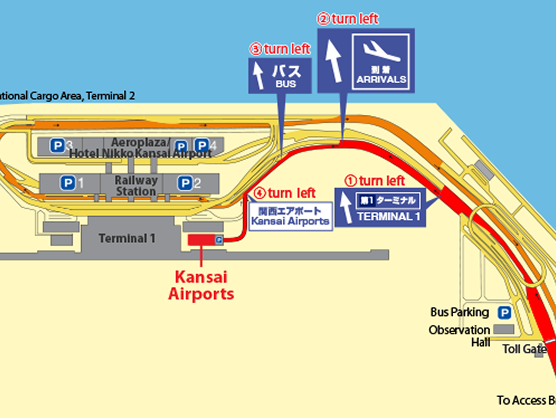 Thumbnail of an airport road guide map.