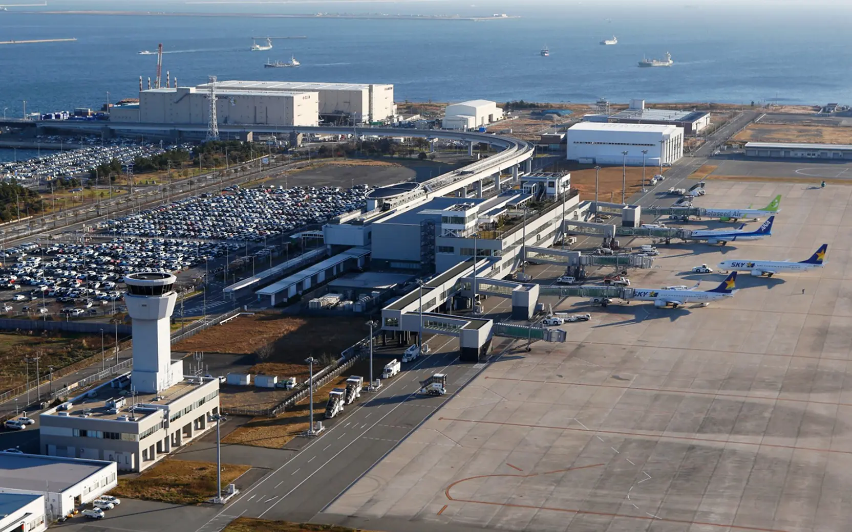 神戸空港の全景写真