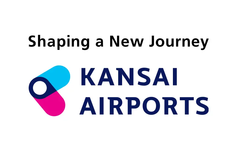 スローガン入りのKANSAI AIRPORTSのロゴ