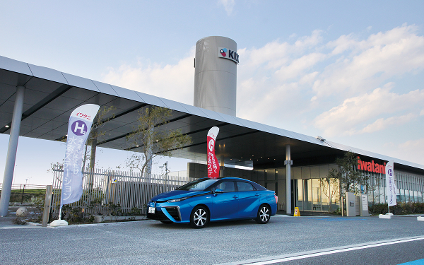 Hydrogen station at Kansai International Airport.