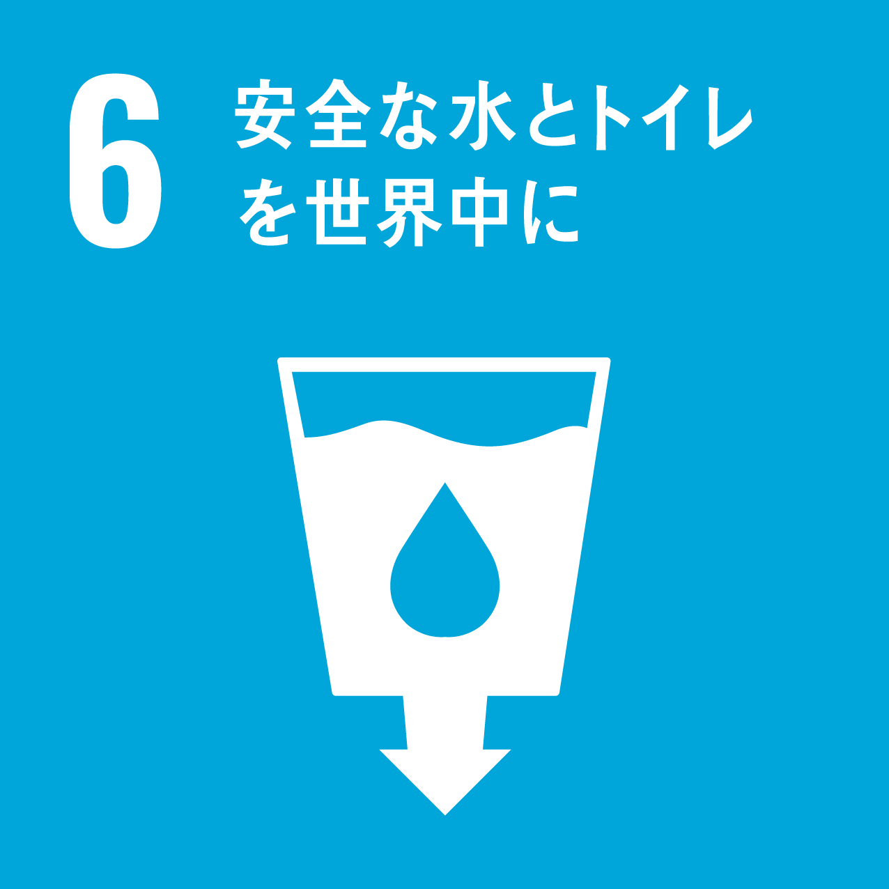 SUSTAINABLE DEVELOPMENT GOALS 6 安全な水とトイレを世界中に