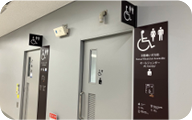 An all-gender toilet.